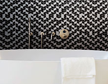 Foglia Black White Grey