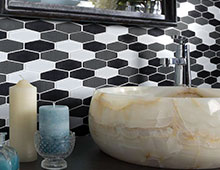 Hexa Black White Grey